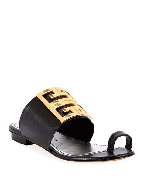 pink and white givenchy slides|givenchy 4g flat mule sandals.